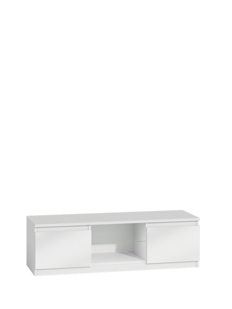 TV-Schrank Wolfgang Weiß Hochglanz 140 cm