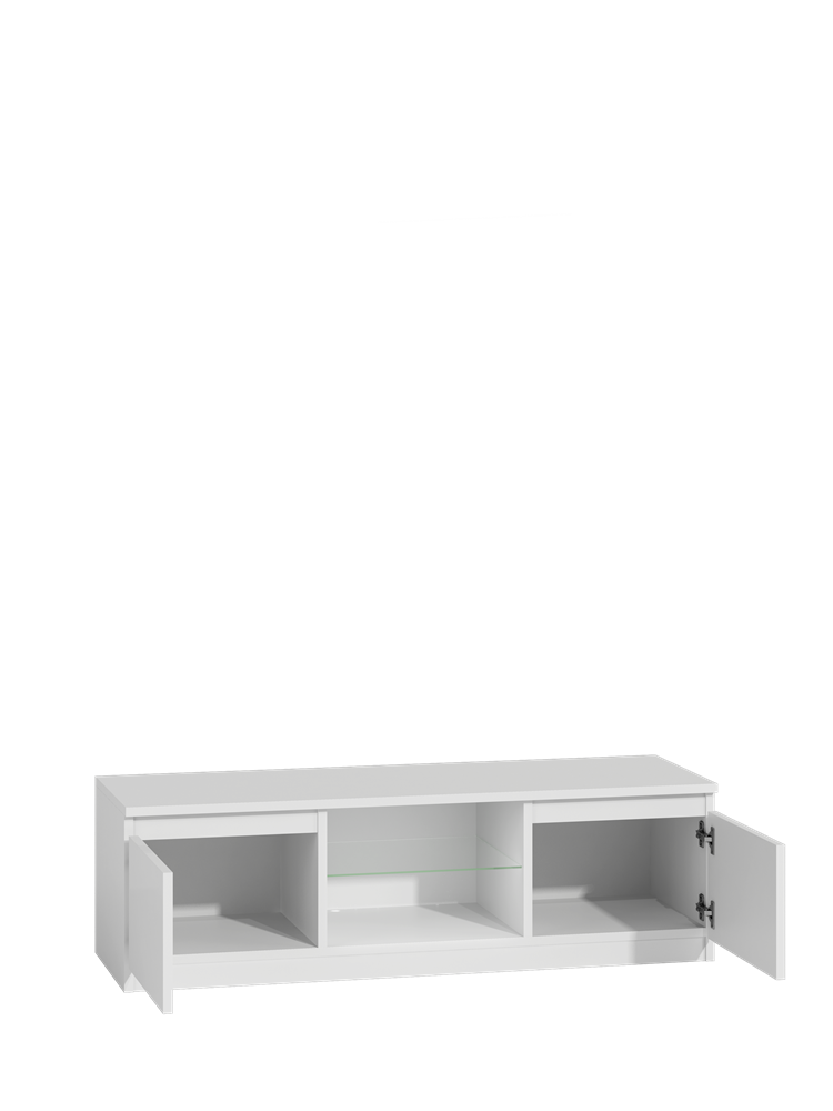 TV-Schrank Wolfgang Weiß Hochglanz 140 cm