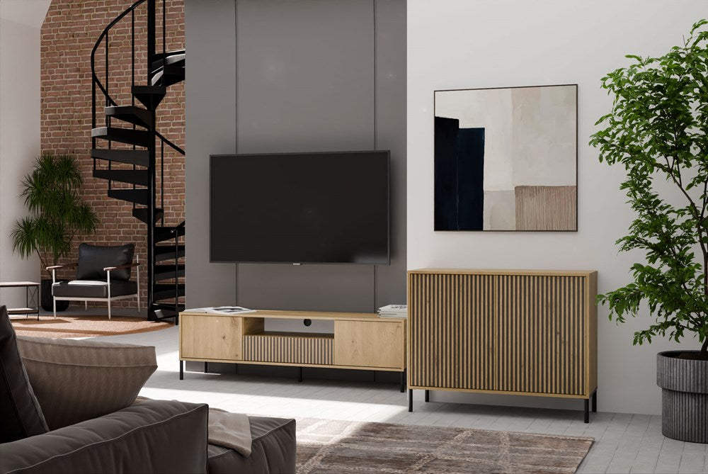 Kommode Klaus TIP-ON-System Artisan-Eiche 2T