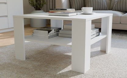 Couchtisch UNO Weiß 68x68