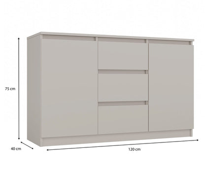Kommode Wolfgang Kaschmir 120 cm